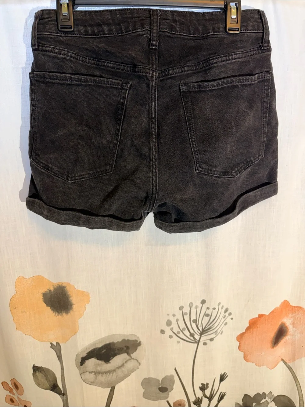Old Navy High-Rise Black Denim Shorts – Size 12 - Picture 5 of 8